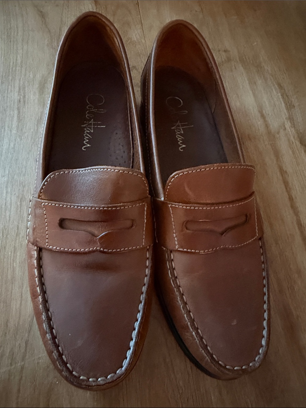 Women’s Cole Haan Tan Leather Penny Loafers